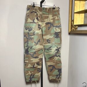 Military Woodland Camouflage Trousers Pants Medium Short